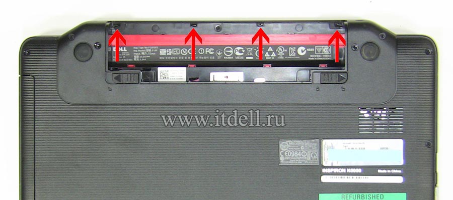 как разобрать ноутбук dell inspiron n5050,n5040,m5040. Крышка шарнира