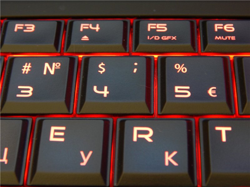 Обзор ноутбука Alienware 17 Подсветка клавиатуры