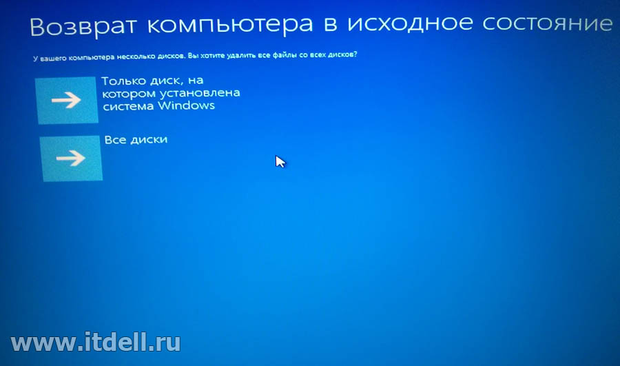 Как переустановить (вернуть к заводским настройкам) лицензионную Windows 8 на ноутбуках Dell